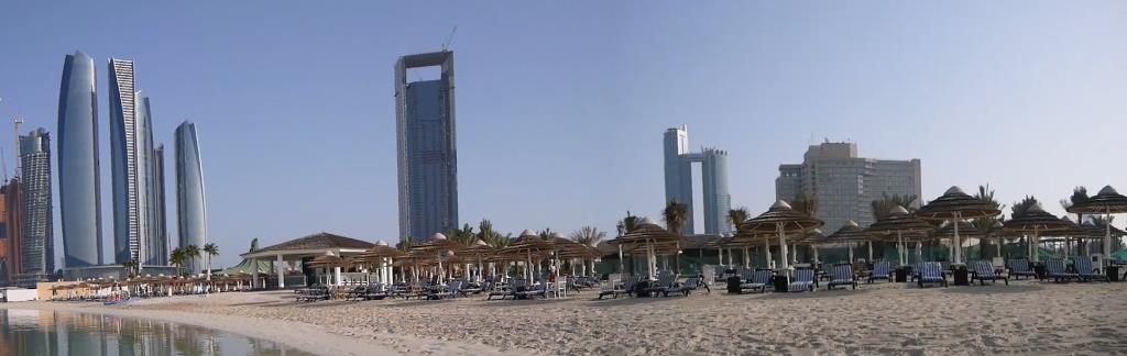 Abu Dhabi West beach Abu Dhabi Panorama