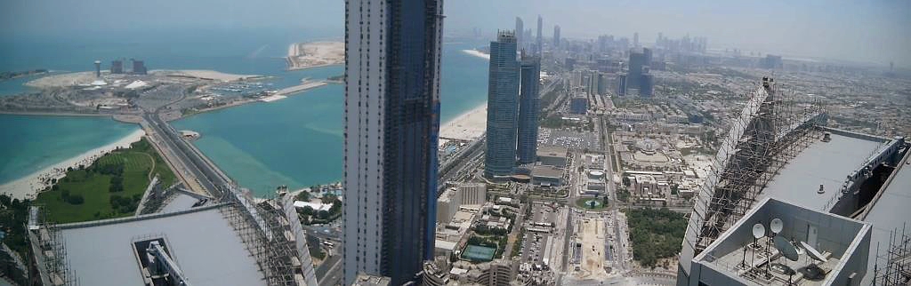 Abu Dhabi Etihad towers view Abu Dhabi Panorama