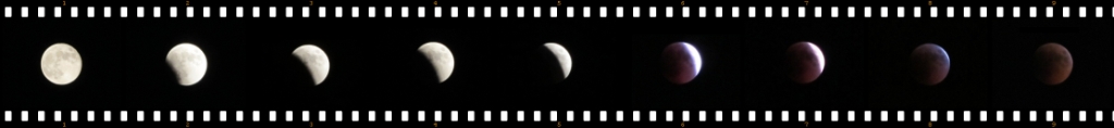 Lunar eclipse enlarged